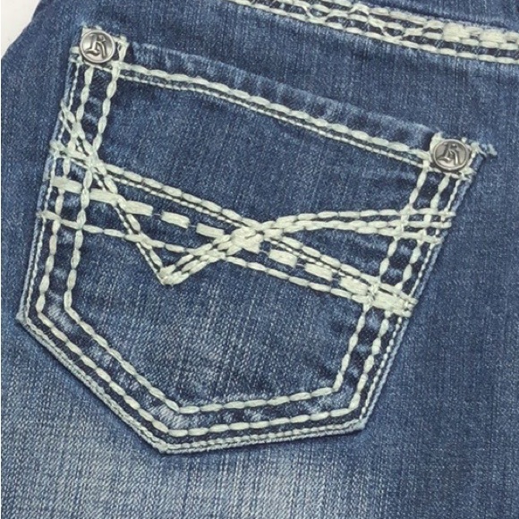 LIKE NEW ROCK & ROLL COWGIRL RIDING JEANS 26x34 ๐ - Picture 13 of 15